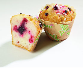 vegan muffin red currant